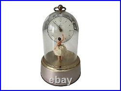 Vintage Music Box Dancing Ballerina Clock Junghans