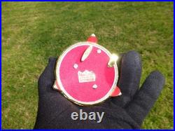 Vintage Music Box Gold Tone Metal Butterfly Musical Automaton Mechanical Wind