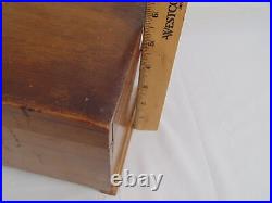 Vintage Music Box Switzerland Swiss with10 Metal Song Discs Inlay Wood Working