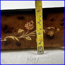 Vintage Music Jewelry Box Made In Italy Sankyo Movement Read