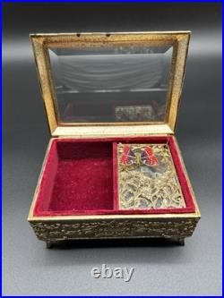 Vintage Music/Jewelry Box with Moving Butterfly San Francisco Music Box WORKS