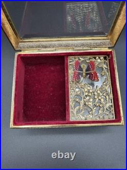 Vintage Music/Jewelry Box with Moving Butterfly San Francisco Music Box WORKS