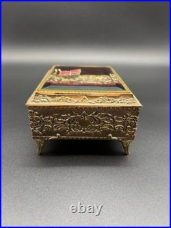 Vintage Music/Jewelry Box with Moving Butterfly San Francisco Music Box WORKS