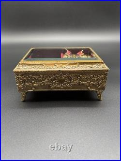 Vintage Music/Jewelry Box with Moving Butterfly San Francisco Music Box WORKS