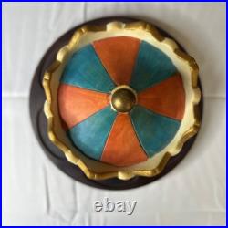 Vintage Musical Carousel Cigarette Holder Rotating Tray Small World Works