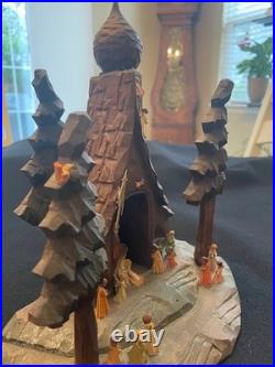 Vintage Oberammergau German Hand crafted Nativity Music box Large 10X8X6 A++++