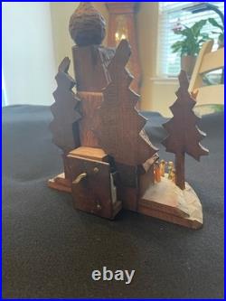 Vintage Oberammergau German Hand crafted Nativity Music box Large 10X8X6 A++++