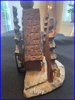 Vintage Oberammergau German Hand crafted Nativity Music box Large 10X8X6 A++++