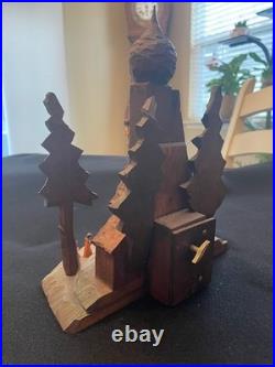 Vintage Oberammergau German Hand crafted Nativity Music box Large 10X8X6 A++++