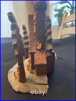 Vintage Oberammergau German Hand crafted Nativity Music box Large 10X8X6 A++++