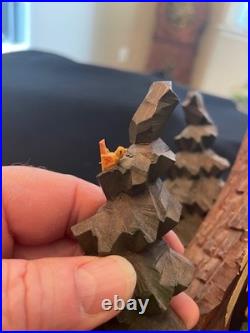 Vintage Oberammergau German Hand crafted Nativity Music box Large 10X8X6 A++++