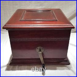 Vintage Olympia #2 Hand Wound Music Box with 2-11½ Metal Discs, Not Working