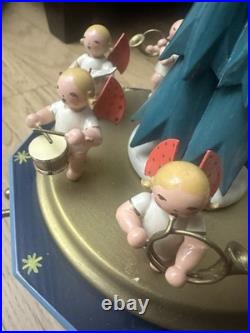 Vintage Original Music Box Angel Parade. Good condition. Card & original box