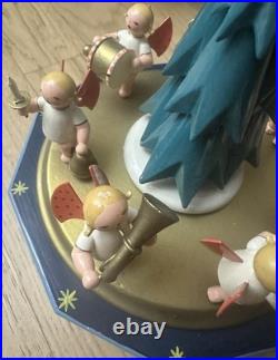 Vintage Original Music Box Angel Parade. Good condition. Card & original box