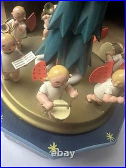 Vintage Original Music Box Angel Parade. Good condition. Card & original box