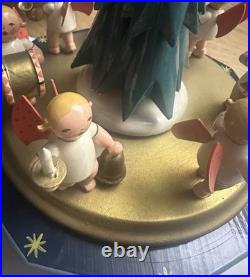 Vintage Original Music Box Angel Parade. Good condition. Card & original box