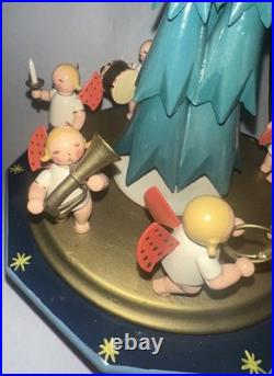 Vintage Original Music Box Angel Parade. Good condition. Card & original box