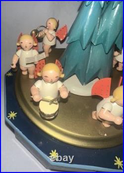 Vintage Original Music Box Angel Parade. Good condition. Card & original box