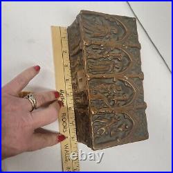 Vintage Pompeian Bronze Company Gothic Medieval Casket Box