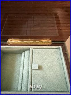 Vintage Porter Music Box Italian Glass Wind Beneath My Wings Mandolin