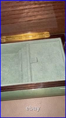 Vintage Porter Music Box Italian Glass Wind Beneath My Wings Mandolin