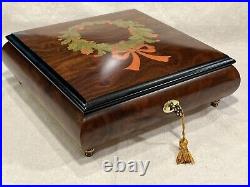 Vintage REUGE 36 Christmas Music & Jewelry Box Silent Night Ltd Ed, See Video