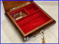 Vintage REUGE 36 Christmas Music & Jewelry Box Silent Night Ltd Ed, See Video