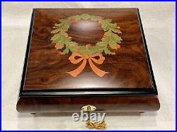 Vintage REUGE 36 Christmas Music & Jewelry Box Silent Night Ltd Ed, See Video