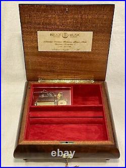 Vintage REUGE 36 Christmas Music & Jewelry Box Silent Night Ltd Ed, See Video