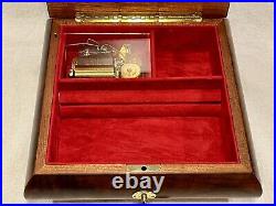 Vintage REUGE 36 Christmas Music & Jewelry Box Silent Night Ltd Ed, See Video