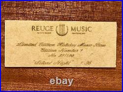 Vintage REUGE 36 Christmas Music & Jewelry Box Silent Night Ltd Ed, See Video