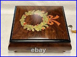 Vintage REUGE 36 Christmas Music & Jewelry Box Silent Night Ltd Ed, See Video