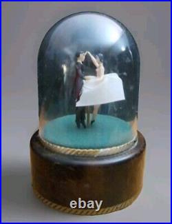 Vintage REUGE Dancing Wedding Ballerina Couple Switzerland Automation Music Box