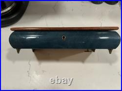 Vintage REUGE Italian Jewelry Music Box Floral Inlaid Wood Plays Misty Works