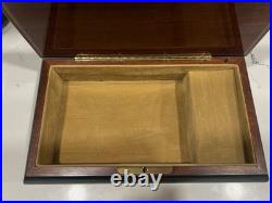 Vintage REUGE Italian Jewelry Music Box Floral Inlaid Wood Plays Misty Works