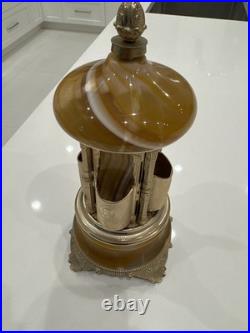Vintage REUGE LIPSTICK CIGARETTE Makeup CAROUSEL DISPENSER MUSIC BOX ITALY 10.5 Vintage REUGE LIPSTICK CIGARETTE Makeup CAROUSEL DISPENSER MUSIC BOX ITALY 10.5
