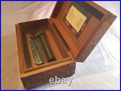 Vintage REUGE MUSIC BOX Sainte-Croix Switzerland 6/41 with 6 Songs LULLABY Works