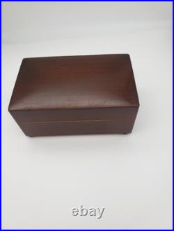 Vintage REUGE Music Box Art DECO Dancing Couples Cigarette Humidor Jewelry c1950