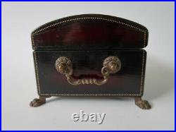 Vintage REUGE Music Box With Brass Lion Legs Edelweiss Climb Every Mountain