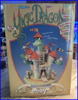 Vintage Rare Enesco Puff The Magic Dragon Multi-Action Music Box 1991 572772