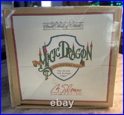 Vintage Rare Enesco Puff The Magic Dragon Multi-Action Music Box 1991 572772