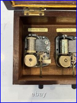 Vintage Rare Linden Three Song Music Box Made In Japan Vintage Rare Linden Three Song Music Box Made In Japan