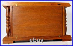 Vintage Rare THORENS AD30 Swiss Music Box, 9 Disc, 2 Stained Glass Doors, Works