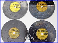 Vintage Rare THORENS AD30 Swiss Music Box, 9 Disc, 2 Stained Glass Doors, Works