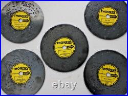 Vintage Rare THORENS AD30 Swiss Music Box, 9 Disc, 2 Stained Glass Doors, Works