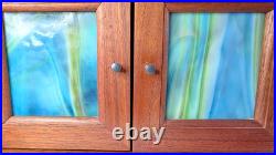 Vintage Rare THORENS AD30 Swiss Music Box, 9 Disc, 2 Stained Glass Doors, Works