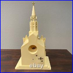 Vintage Raylite Electric Corp. Lighted Musical Church Plays Silent Night