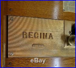 Vintage Regina Oak Music Box