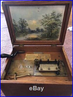 Vintage Regina Wooden Music box