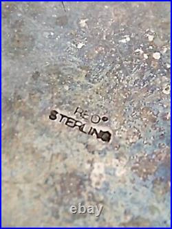Vintage Reo Sterling Heart Shape Music Box Locket Works